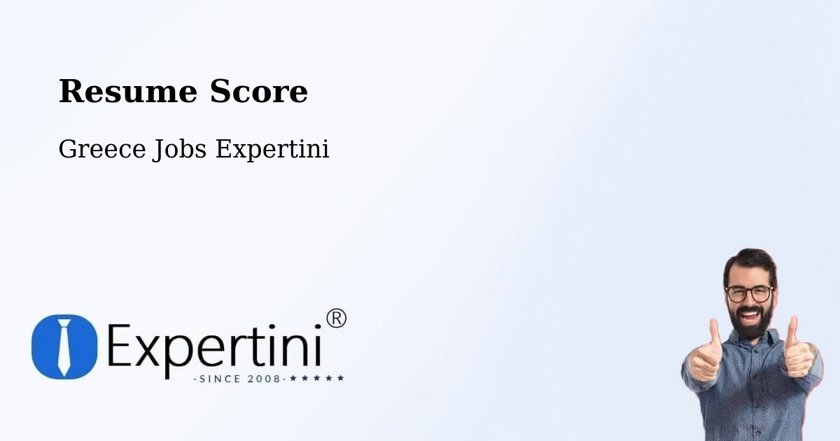 Resume Score & Job Description Match Tool – Pýli - Greece Jobs Expertini